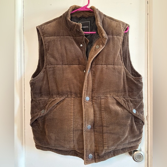 BlankNYC Chocolate Corduroy Puffer Vest - Picture 3 of 7